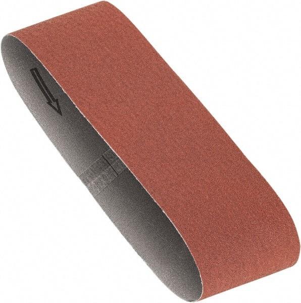 Porter-Cable - 3" Wide x 21" OAL, 40 Grit, Aluminum Oxide Abrasive Belt - Aluminum Oxide, Coarse, Coated, X Weighted Cloth Backing, Dry - Eagle Tool & Supply