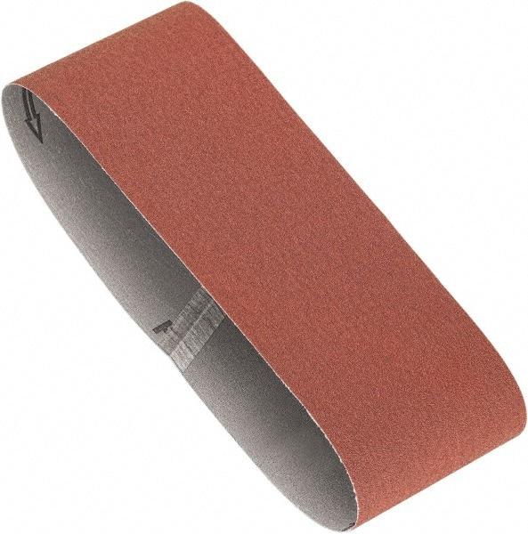 Porter-Cable - 4" Wide x 24" OAL, 120 Grit, Aluminum Oxide Abrasive Belt - Aluminum Oxide, Fine, Coated, X Weighted Cloth Backing, Dry - Eagle Tool & Supply