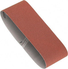Porter-Cable - 4" Wide x 24" OAL, 120 Grit, Aluminum Oxide Abrasive Belt - Aluminum Oxide, Fine, Coated, X Weighted Cloth Backing, Dry - Eagle Tool & Supply
