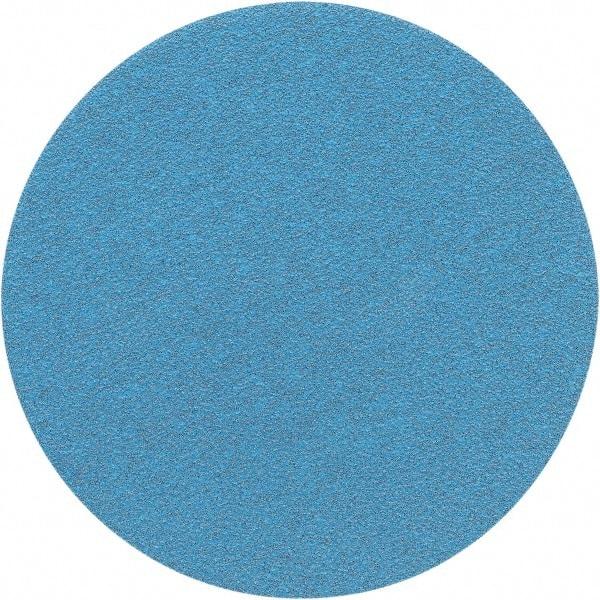 Porter-Cable - 6" Diam, 120 Grit Zirconia Alumina Adhesive PSA Disc - Fine Grade, Tan, C Weighted Backing, Flexible, 13,000 Max RPM - Eagle Tool & Supply