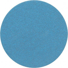 Porter-Cable - 6" Diam, 60 Grit Zirconia Alumina Adhesive PSA Disc - Medium Grade, Tan, C Weighted Backing, Flexible, 13,000 Max RPM - Eagle Tool & Supply