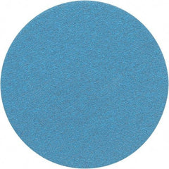 Porter-Cable - 5" Diam, 100 Grit Zirconia Alumina Adhesive PSA Disc - Fine Grade, Tan, C Weighted Backing, Flexible, 13,000 Max RPM - Eagle Tool & Supply