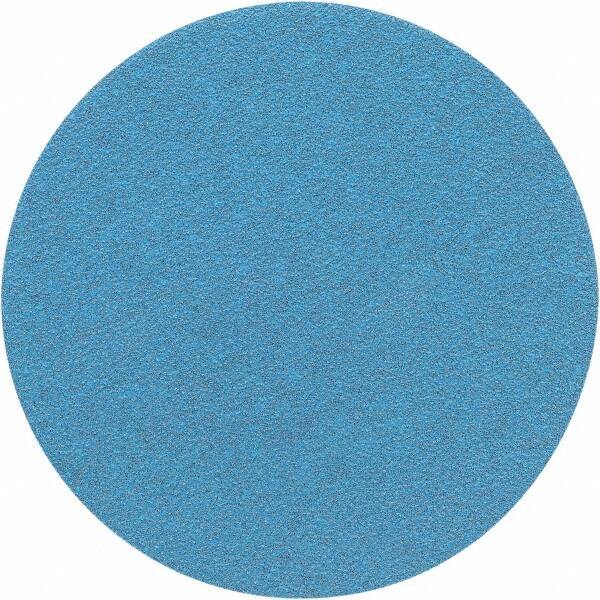 Porter-Cable - 6" Diam, 40 Grit Zirconia Alumina Adhesive PSA Disc - Coarse Grade, Tan, C Weighted Backing, Flexible, 13,000 Max RPM - Eagle Tool & Supply