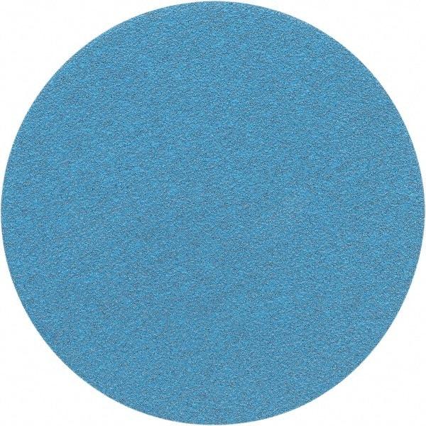 Porter-Cable - 5" Diam, 120 Grit Zirconia Alumina Adhesive PSA Disc - Fine Grade, Tan, C Weighted Backing, Flexible, 13,000 Max RPM - Eagle Tool & Supply