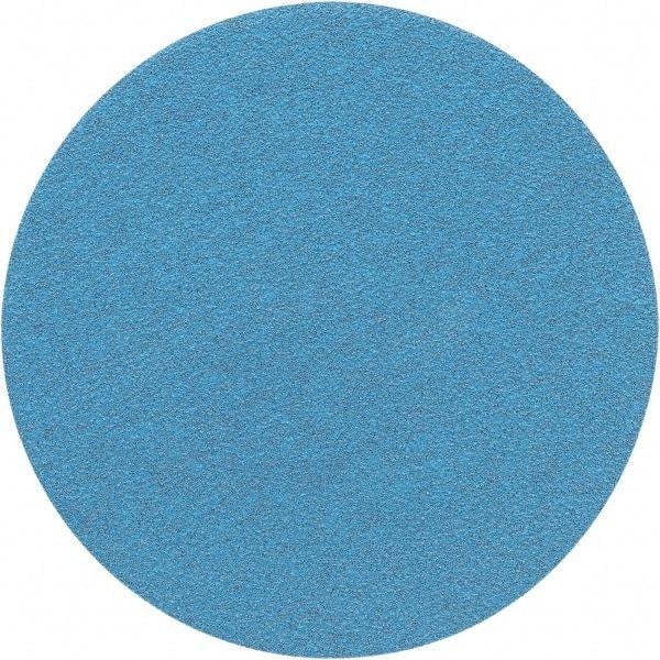 Porter-Cable - 5" Diam, 120 Grit Zirconia Alumina Adhesive PSA Disc - Fine Grade, Tan, C Weighted Backing, Flexible, 13,000 Max RPM - Eagle Tool & Supply