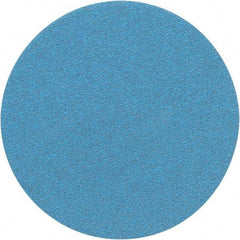 Porter-Cable - 5" Diam, 80 Grit Zirconia Alumina Adhesive PSA Disc - Medium Grade, Tan, C Weighted Backing, Flexible, 13,000 Max RPM - Eagle Tool & Supply