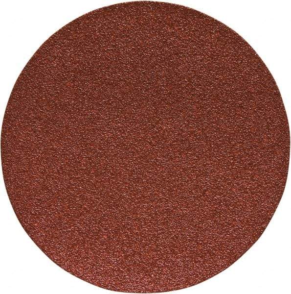 Porter-Cable - 6" Diam, 220 Grit Aluminum Oxide Adhesive PSA Disc - Very Fine Grade, Tan, C Weighted Backing, Flexible, 13,000 Max RPM - Eagle Tool & Supply