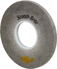 3M - 8" Diam, 1/2" Face Width, 3" Center Hole, Fine Grade, Silicon Carbide Deburring Wheel - Convolute, Soft Density 9 Grade, 4,500 RPM - Eagle Tool & Supply