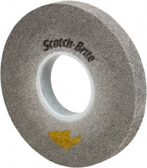 3M - 8" Diam, 3/8" Face Width, 3" Center Hole, Fine Grade, Silicon Carbide Deburring Wheel - Convolute, Soft Density 9 Grade, 4,500 RPM - Eagle Tool & Supply