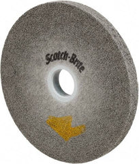 3M - 6" Diam, 1" Face Width, 1" Center Hole, Fine Grade, Silicon Carbide Deburring Wheel - Convolute, Soft Density 9 Grade, 6,000 RPM - Eagle Tool & Supply