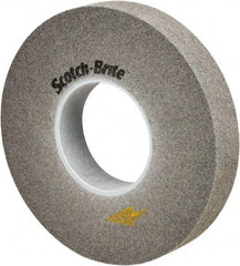 3M - 14" Diam, 2" Face Width, 8" Center Hole, Fine Grade, Silicon Carbide Deburring Wheel - Convolute, Soft Density 9 Grade, 2,550 RPM - Eagle Tool & Supply