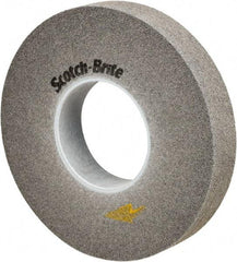 3M - 10" Diam, 2" Face Width, 5" Center Hole, Fine Grade, Silicon Carbide Deburring Wheel - Convolute, Soft Density 9 Grade, 3,600 RPM - Eagle Tool & Supply