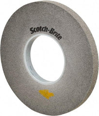 3M - 10" Diam, 1" Face Width, 5" Center Hole, Fine Grade, Silicon Carbide Deburring Wheel - Convolute, Soft Density 9 Grade, 3,600 RPM - Eagle Tool & Supply