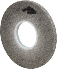 3M - 8" Diam, 1/2" Face Width, 3" Center Hole, Fine Grade, Silicon Carbide Deburring Wheel - Convolute, Soft Density 9 Grade, 4,500 RPM - Eagle Tool & Supply