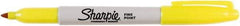 Sharpie - Yellow Permanent Marker - Fine Tip, AP Nontoxic Ink - Eagle Tool & Supply