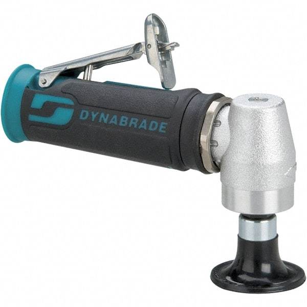 Dynabrade - 2" Max Disc, 12,000 RPM, Pneumatic Handheld Disc Sander - 25 CFM, 1/4" Inlet, 0.4 hp, 90 psi, Includes Wrench & Disc Sander - Eagle Tool & Supply