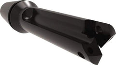 Allied Machine and Engineering - Series 0, 33/64 to 11/16" Diam, ER16 ER Collet, Straight Flute Spade Drill - 1-3/8" Max Depth, 1-57/64" Body Length, 3-5/64" OAL, Short Length, Through Coolant - Eagle Tool & Supply