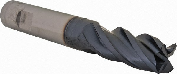 Iscar - 3/4" Diam 4 Flute Solid Carbide 0.04" Corner Radius End Mill - Eagle Tool & Supply