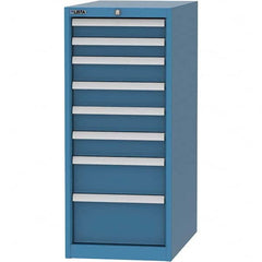 LISTA - 8 Drawer, 45 Compartment Bright Blue Steel Modular Storage Cabinet - Eagle Tool & Supply