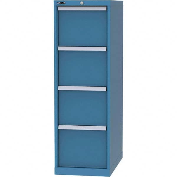 LISTA - 4 Drawer, 45 Compartment Bright Blue Steel Modular Storage Cabinet - Eagle Tool & Supply