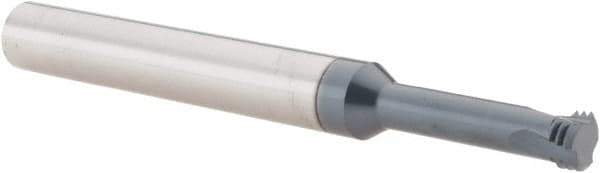 Scientific Cutting Tools - 3/8-24 UNF, 0.285" Cutting Diam, 3 Flute, Solid Carbide Helical Flute Thread Mill - Internal Thread, 1" LOC, 3-1/2" OAL, 3/8" Shank Diam - Eagle Tool & Supply