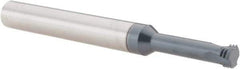 Scientific Cutting Tools - 3/8-24 UNF, 0.285" Cutting Diam, 3 Flute, Solid Carbide Helical Flute Thread Mill - Internal Thread, 1" LOC, 3-1/2" OAL, 3/8" Shank Diam - Eagle Tool & Supply