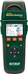 Extech - 32 to 122°F Operating Temp, Moisture Meter - LCD Display - Eagle Tool & Supply