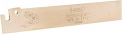 Iscar - 0.685" Blade Height, 1.65mm Blade Width, 110mm OAL, Neutral Cut, Single End Indexable Cut-Off Blade - TGFS Blade, Tang-Grip Series - Eagle Tool & Supply