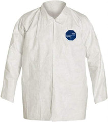Dupont - Size S, White, General Purpose, Long Sleeve Shirt - 32-1/4 to 35-3/4 Inch Chest, 27-3/4 Inch Long, Tyvek - Eagle Tool & Supply