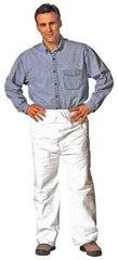Dupont - Size M, Tyvek General Purpose Work Pants - 23-1/2 Inch Waist, 27-1/2 Inch Inseam, White - Eagle Tool & Supply