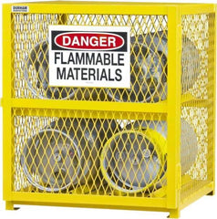 Durham - 1 Shelf Gas Cylinder Storage Cabinet - Steel, 30" Wide x 30" Deep x 35" High - Eagle Tool & Supply