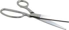 Heritage Cutlery - 4" LOC, 9" OAL Chrome Plated Standard Shears - Right Hand, Metal Offset Handle, For General Purpose Use - Eagle Tool & Supply