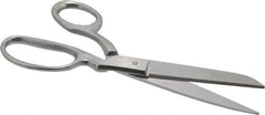 Heritage Cutlery - 3-1/2" LOC, 8-1/2" OAL Stainless Steel Standard Shears - Right Hand, Metal Bent Handle, For General Purpose Use - Eagle Tool & Supply