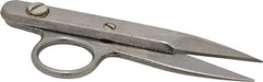 Heritage Cutlery - 1-3/8" LOC, 4-1/2" OAL Stainless Steel Standard Thread Clips - Right Hand, Metal Straight Handle, For Electrical - Eagle Tool & Supply