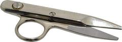 Heritage Cutlery - 1-3/8" LOC, 4-1/2" OAL Carbon Nickel Plated Standard Thread Clips - Right Hand, Metal Straight Handle, For Electrical - Eagle Tool & Supply