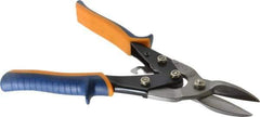 Heritage Cutlery - 1-1/2" Length of Cut, Straight Pattern Aviation Snip - 10" OAL, Vinyl Grip Handle with Soft Nonslip Pads, 18 AWG Steel Capacity - Eagle Tool & Supply