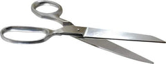 Heritage Cutlery - 3-1/2" LOC, 8" OAL Stainless Steel Standard Shears - Straight Handle, For Poultry Processing - Eagle Tool & Supply