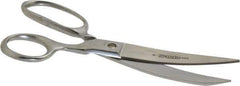 Heritage Cutlery - 3-1/2" LOC, 8" OAL Chrome Plated Standard Shears - Right Hand, Plastic Straight Handle, For Poultry Processing - Eagle Tool & Supply