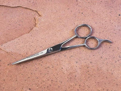 Heritage Cutlery - 1-7/8" LOC, 5-1/2" OAL Stainless Steel Standard Scissors - Right Hand, Metal Straight Handle, For Hair - Eagle Tool & Supply