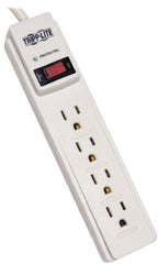 Tripp-Lite - 4 Outlets, 120 VAC15 Amps, 4' Cord, Power Outlet Strip - Floor, Keyhole Mount, 5-15 NEMA Configuration, 8" Strip - Eagle Tool & Supply
