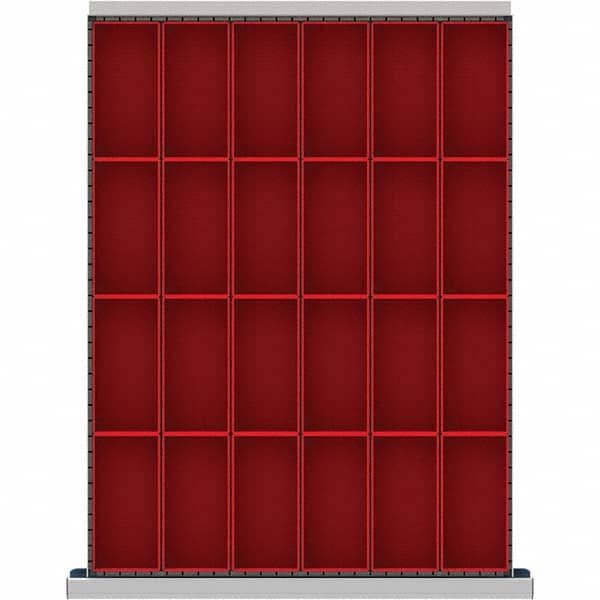 LISTA - 24-Compartment Drawer Divider Layout for 3.15" High Drawers - Eagle Tool & Supply