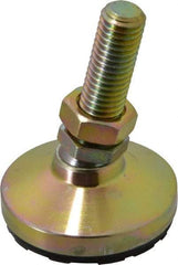 Gibraltar - 5/8-11 Bolt Thread, Studded Pivotal Stud Mount Leveling Pad & Mount - 1,200 Max Lb Capacity, 2-1/2" Base Diam - Eagle Tool & Supply
