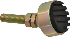 Gibraltar - 240 Lb Capacity, 1/2-13 Thread, 3-3/4" OAL, Zinc Stud, Studded Socket Mount Leveling Mount - 2" Stud Length, 1-7/8" Base Diam, Zinc Pad, 3/4" Hex - Eagle Tool & Supply