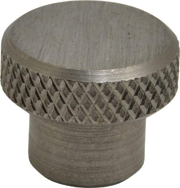Gibraltar - 3/4" Head, Knurled Knob - Tapped, Stainless Steel - Eagle Tool & Supply