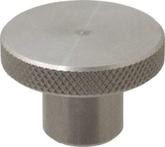 Gibraltar - 1-1/2" Head, Knurled Knob - Tapped, Stainless Steel - Eagle Tool & Supply