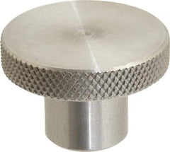 Gibraltar - 1-1/2" Head, Knurled Knob - Tapped, Stainless Steel - Eagle Tool & Supply