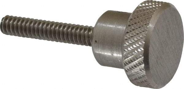 Gibraltar - 3/4" Head, Knurled Knob - Threaded Stem, Stainless Steel - Eagle Tool & Supply