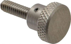 Gibraltar - 3/4" Head, Knurled Knob - Threaded Stem, Stainless Steel - Eagle Tool & Supply