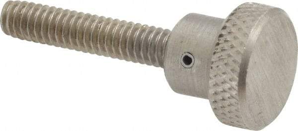 Gibraltar - 3/4" Head, Knurled Knob - Threaded Stem, Stainless Steel - Eagle Tool & Supply