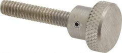 Gibraltar - 3/4" Head, Knurled Knob - Threaded Stem, Stainless Steel - Eagle Tool & Supply